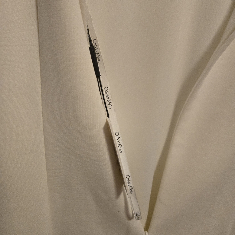 Calvin Klein Ivory Striped Mini Dress - Picture 8 of 12